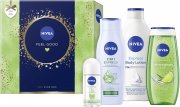 NIVEA Feel Good Geschenkset mit feuchtigkeitsspendenden Pflegeprodukten