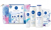 NIVEA Holiday Spirit Geschenkset mit frischen Wohlf&uuml;hl-Pflegeprodukten und Kulturtasche