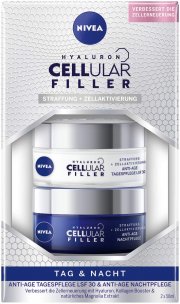 NIVEA Hyaluron Cellular Filler Anti-Age Tag & Nacht Set (2 x 50 ml) f&uuml;r 18,31&euro; statt 21,95&euro;