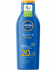 NIVEA SUN Schutz & Pflege 250 ml Sonnencreme f&uuml;r 48h Feuchtigkeit mit Lichtschutzfaktor 20