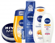NIVEA Vorteilspack 6tlg. mit Pflege Produkte f&uuml;r K&ouml;rper, Hand Gesicht und Lippen