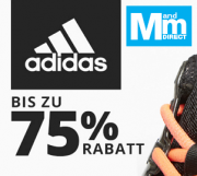 Nix wie hin! Denn bis zu 75% Rabatt auf 653 Artikel von adidas gibts jetzt bei MandMDirect