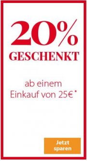 NKD: 20 % auf alles ab einem MBW von 25 &euro;