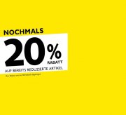 Nochmals 20% auf bereits reduzierte Artikel bei Jeans Fritz