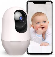 nooie 1080P HD WLAN Kamera mit Nachtsicht, KI-Tracking, Gegensprechfunktion und Alexa