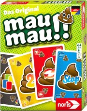Noris 606261880 Mau Mau Kackhaufen, das weltbekannte Kartenspiel