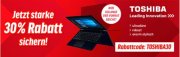 Notebooksbilliger.de: 30% Rabatt auf ausgew&auml;hlte Toshiba Notebooks