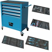 NTG WZW3010 Werkzeugwagen 4 Schubladen inkl. 70 teiliges Werkzeug Set