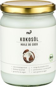 nu3 Premium Bio Kokos&ouml;l, kaltgepresst, nativ - 500 ml 
