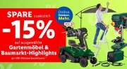 Nur 2 Tage 15% Rabatt auf ausgew&auml;hlte Gartenm&ouml;bel & Baumarkt-Highlights bei Lidl