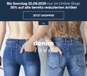 Nur dieses Wochenende 30% Extra-Rabatt auf bereits reduzierte Sale Artikel im Mister Lady Shop