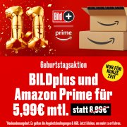Nur f&uuml;r kurze Zeit BILDplus & Amazon Prime zusammen f&uuml;r nur 5,99&euro; monatlich