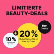 Nur heute 10% auf fast alles oder sogar 20% Rabatt im Beauty Outlet tbei Flaconi