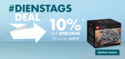 Nur heute 10% auf Spielzeug im Galeria Karstadt Kaufhof Shop