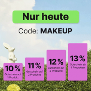 Nur heute 10% bis 13% Staffel-Rabatt auf Make-up bei Flaconi