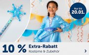 Nur heute 10% Extra-Rabatt auf alle Artikel Kost&uuml;me & Zubeh&ouml;r bei MyToys