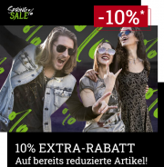 Nur heute 10% Extra-Rabatt auf alle bereits reduzierte Sale Artikel bei EMP