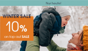 Nur heute 10% Extra-Rabatt auf alle bereits reduzierte Sale-Artikel im Babymarkt