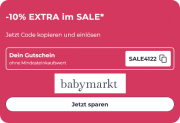 Nur heute 10% Extra-Rabatt auf alle bereits reduzierte Sale-Artikel im Babymarkt