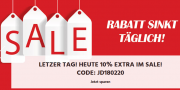 Nur heute 10% Extra-Rabatt On Top auf den gesamten Sale im Jeans Direct Shop