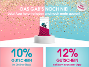 Nur heute 10% online oder 12% in der App auf ALLES im Babymarkt Shop