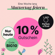 Nur heute 10% Rabatt auf alle D&uuml;fte ab 75 ml bei Flaconi