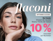 Nur heute 10% Rabatt auf alle September Neuheiten bei Flaconi