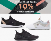 Nur heute 10% Rabatt auf ausgew&auml;hlte Sneaker f&uuml;r Damen, Herren und Kinder bei Deichmann