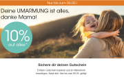 Nur heute 10% Rabatt auf das gesamte Sortiment im Babymarkt