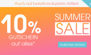 Nur heute 10% Rabatt auf das gesamte Sortiment inkl. bereits reduzierte Artikel im Babymarkt