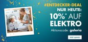 Nur heute 10% Rabatt auf Elektro im Galeria Karstadt Kaufhof Shop