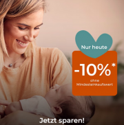 Nur heute 10% Rabatt auf fast alles im Babymarkt