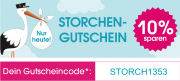 Nur heute 10% Rabatt auf fast ALLES im Babymarkt
