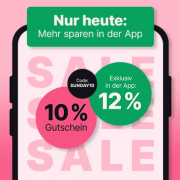 Nur heute 10% Rabatt auf fast alles im Shop und 12% Rabatt in der App bei Flaconi
