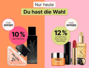 Nur heute 10% Rabatt auf Parfum oder 12% Rabatt auf Pflege und Make-up bei Flaconi