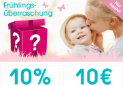 Nur heute 10% Rabatt oder 10 Euro Rabatt auf fast alles im BabyMarkt Shop