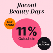 Nur heute 11% Rabatt auf &uuml;ber 18.200 Beauty Artikel bei Flaconi