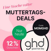 Nur heute 12% Rabatt auf alles von ghd bei Flaconi