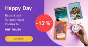 Nur heute 12% Rabatt auf auf Second Hand Produkte bei Medimops