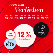 Nur heute 12% Rabatt auf Make-up & Haarpflege bei Flaconi