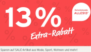 Nur heute 13% Extra-Rabatt auf bereits reduzierte Artikel aus Mode, Sport und Wohnen bei Tchibo