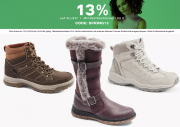 Nur heute 13% Rabatt auf das komplette Sortiment bei Deichmann