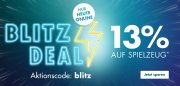 Nur heute 13% Rabatt auf das komplette Spielzeug Sortiment im Galeria Karstadt Kaufhof Shop