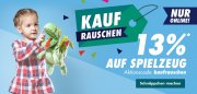 Nur heute 13% Rabatt auf Spielzeug im Galeria Karstadt Kaufhof Shop