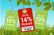 Nur heute: 14% Rabatt auf Euren gesamten Einkauf* ab 25.- &euro; Mindesteinkaufswert sparen!