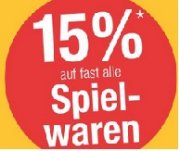 Nur heute 15% auf fast alle Spielwaren bei Kaufhof