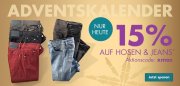 Nur heute 15% auf Hosen und Jeans im Galeria Karstadt Kaufhof Shop