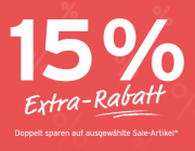 Nur heute 15% Extra-Rabatt auf bereits reduzierte Artikel im Tchibo Shop