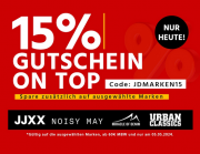 Nur heute 15% Extra-Rabatt auf bereits reduzierte Top Marken bei Jeans Direct