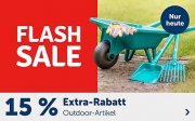 Nur heute 15% Extra-Rabatt auf Outdoor Artikel bei MyToys